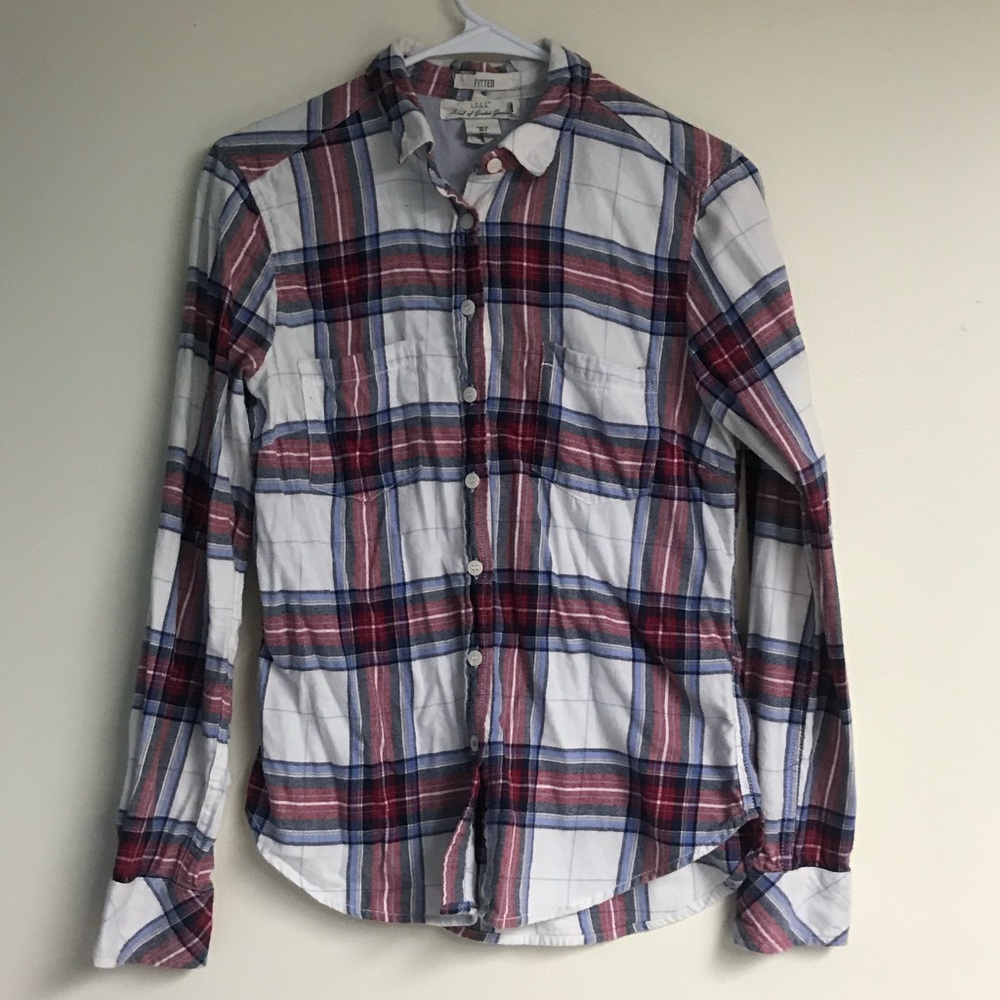H&M Red, Blue and White Flannel